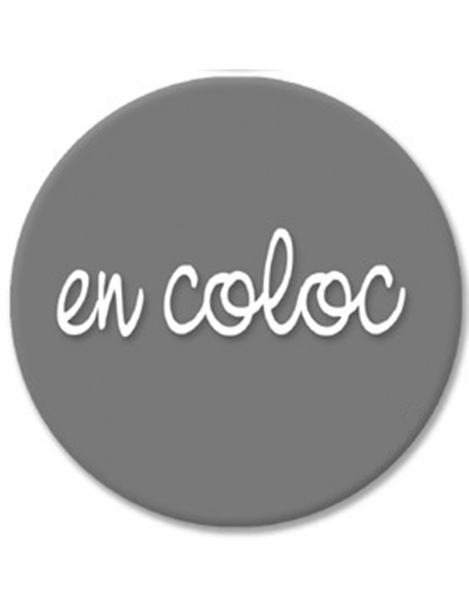 En coloc gris (10cm) - Sticker/autocollant