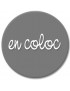 En coloc gris (10cm) - Sticker/autocollant