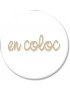 En coloc couleur dorée (10cm) - Sticker/autocollant
