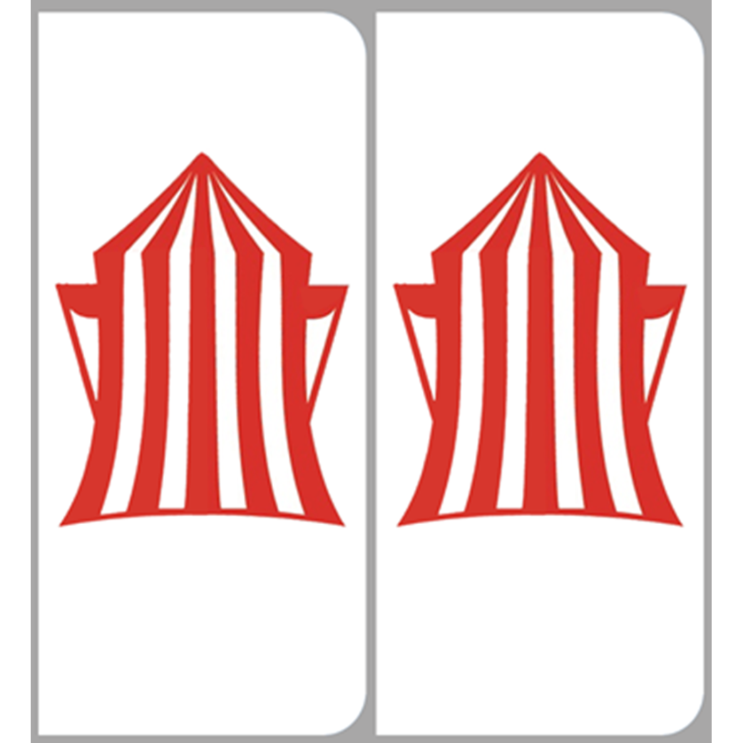 immatriculation tente La Baule (2 logos 10,2x4,6cm) - Sticker/autocollant