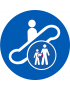 Escalateur tenez les enfants - 5cm - Sticker/autocollant