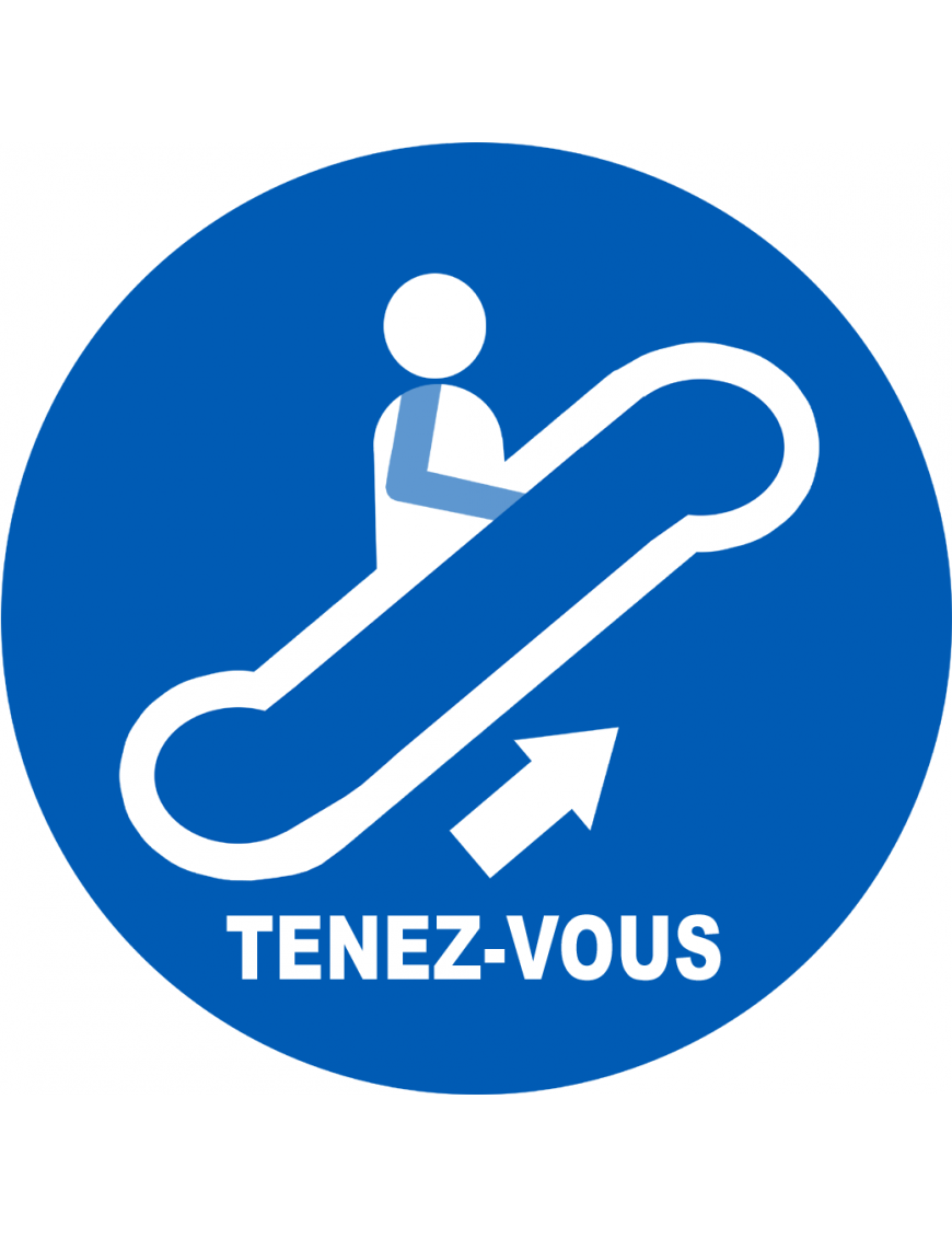 Escalateur montée tenez-vous - 5cm - Sticker/autocollant Escalateur montée tenez-vous - 5cm - Sticker/autocollant