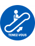 Escalateur montée tenez-vous - 5cm - Sticker/autocollant