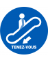 Escalateur descente tenez-vous - 10cm - Sticker/autocollant