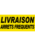 livraison arrêts fréquents jaune - 30x14 cm - Sticker/autocollant