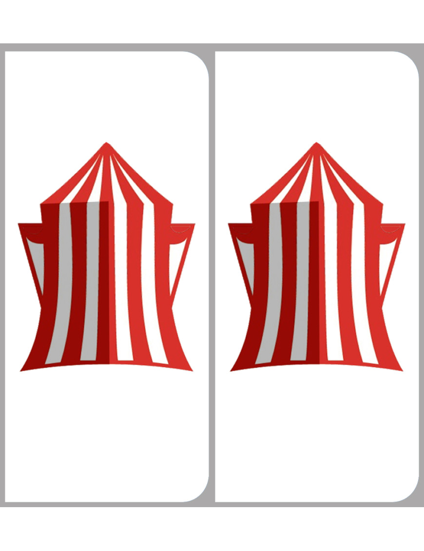 Drapeau Bretagne Hermine - 5x3.3cm - Sticker/autocollant