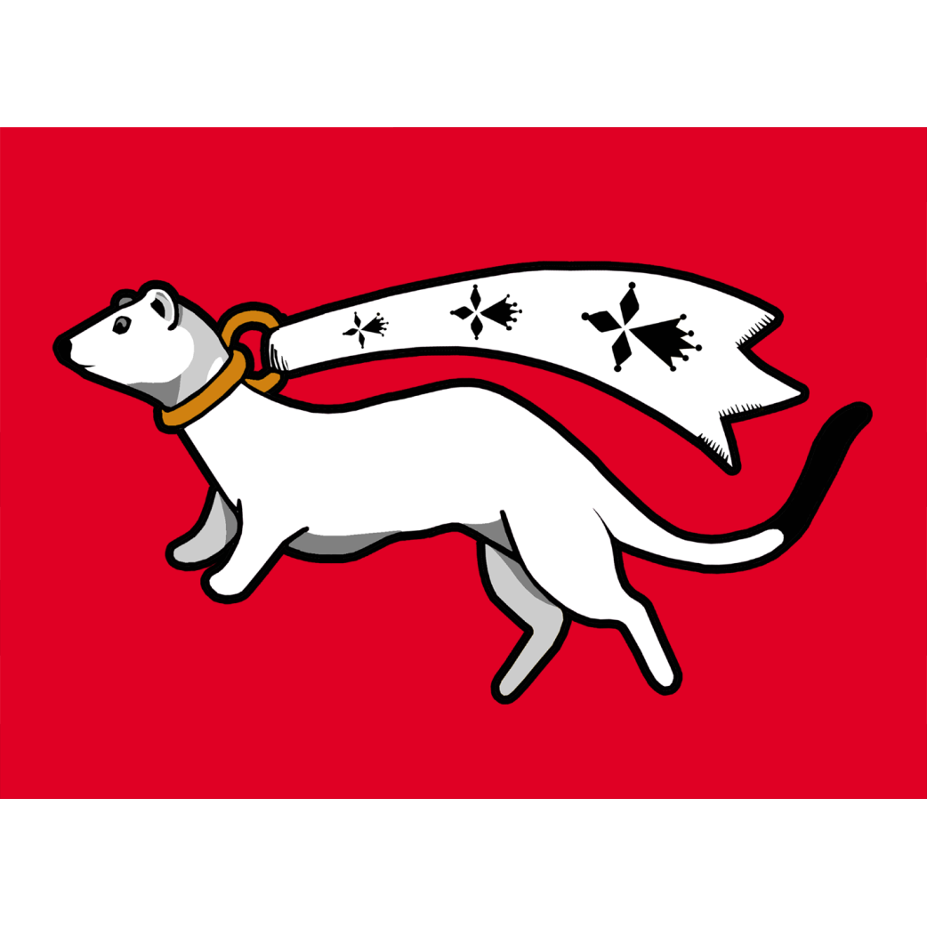 Drapeau Vannes Hermine - 5x3.3cm - Sticker/autocollant