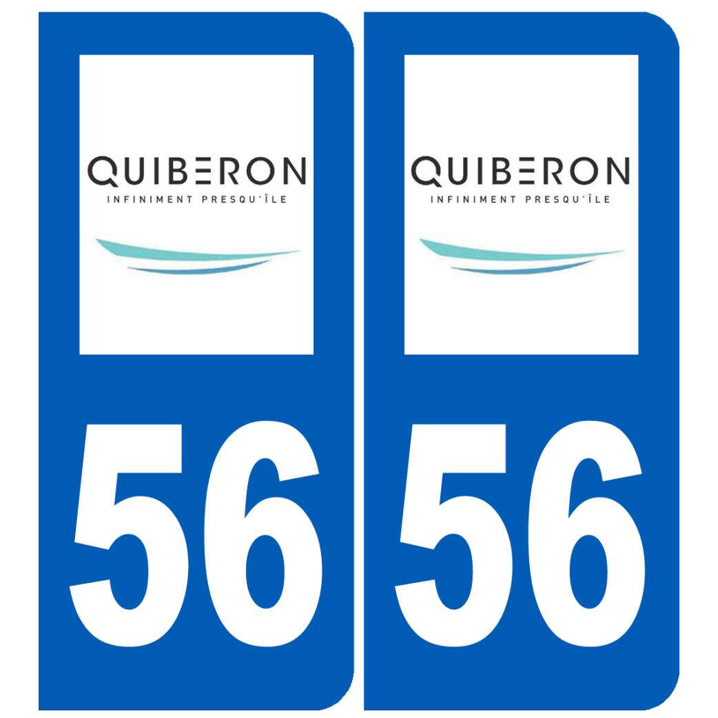 immatriculation Quiberon 56 - Sticker/autocollant