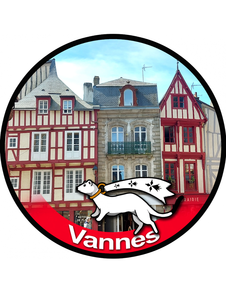 Vannes - 15x15cm - Sticker/autocollant