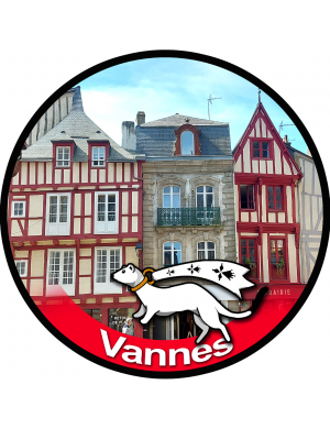 Vannes - 10x10cm - Sticker/autocollant