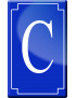 Complément numéro de rue C - classique 10x6cm - Sticker/autocollant