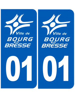immatriculation 01 Bourg en Bresse - Sticker/autocollant