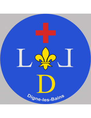 Digne-les-Bains (10cm) - Sticker/autocollant