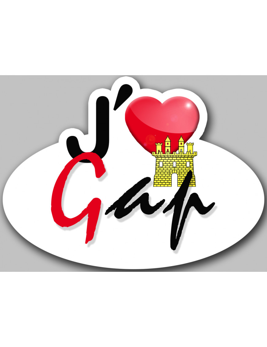 j'aime Gap (15x11cm) - Sticker/autocollant