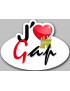 j'aime Gap (15x11cm) - Sticker/autocollant