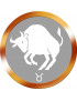 signe du zodiaque taureau 2 - 5cm - Sticker/autocollant