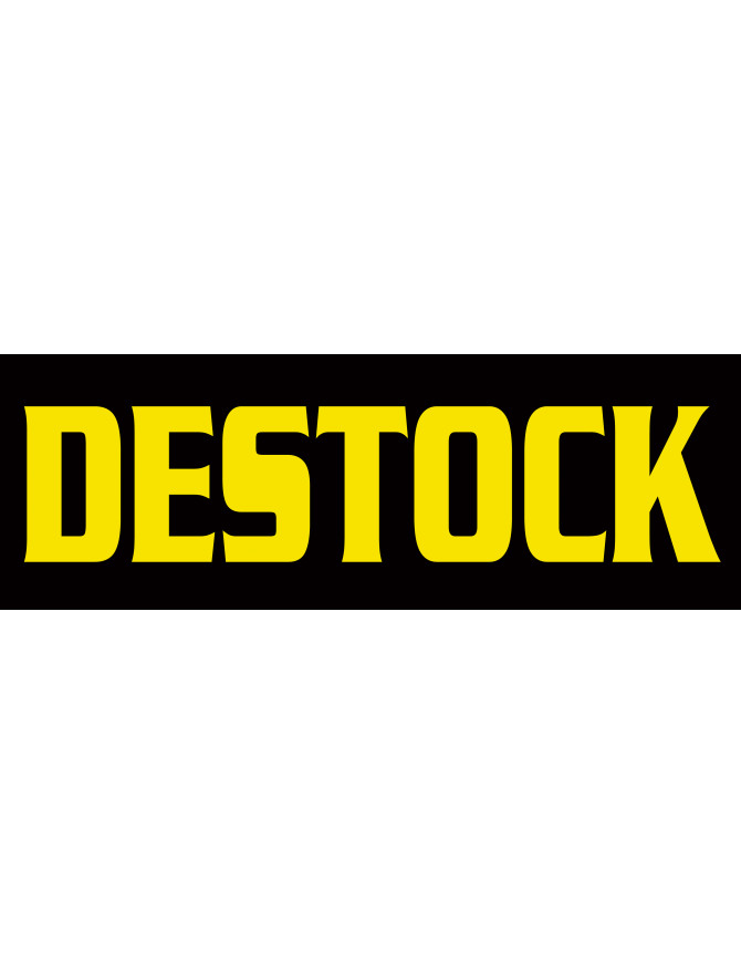 DESTOCK jaune - 29x10cm - Sticker/autocollant