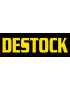 DESTOCK jaune - 29x10cm - Sticker/autocollant