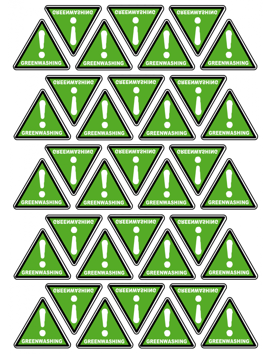 Green washing - 35fois 5x4.5cm - Sticker/autocollant