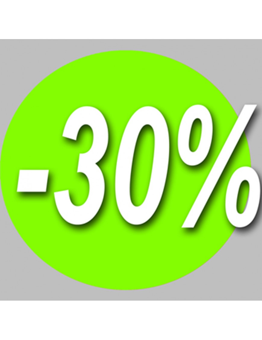 Soldes remise 30% rond (20cm) - Sticker/autocollant