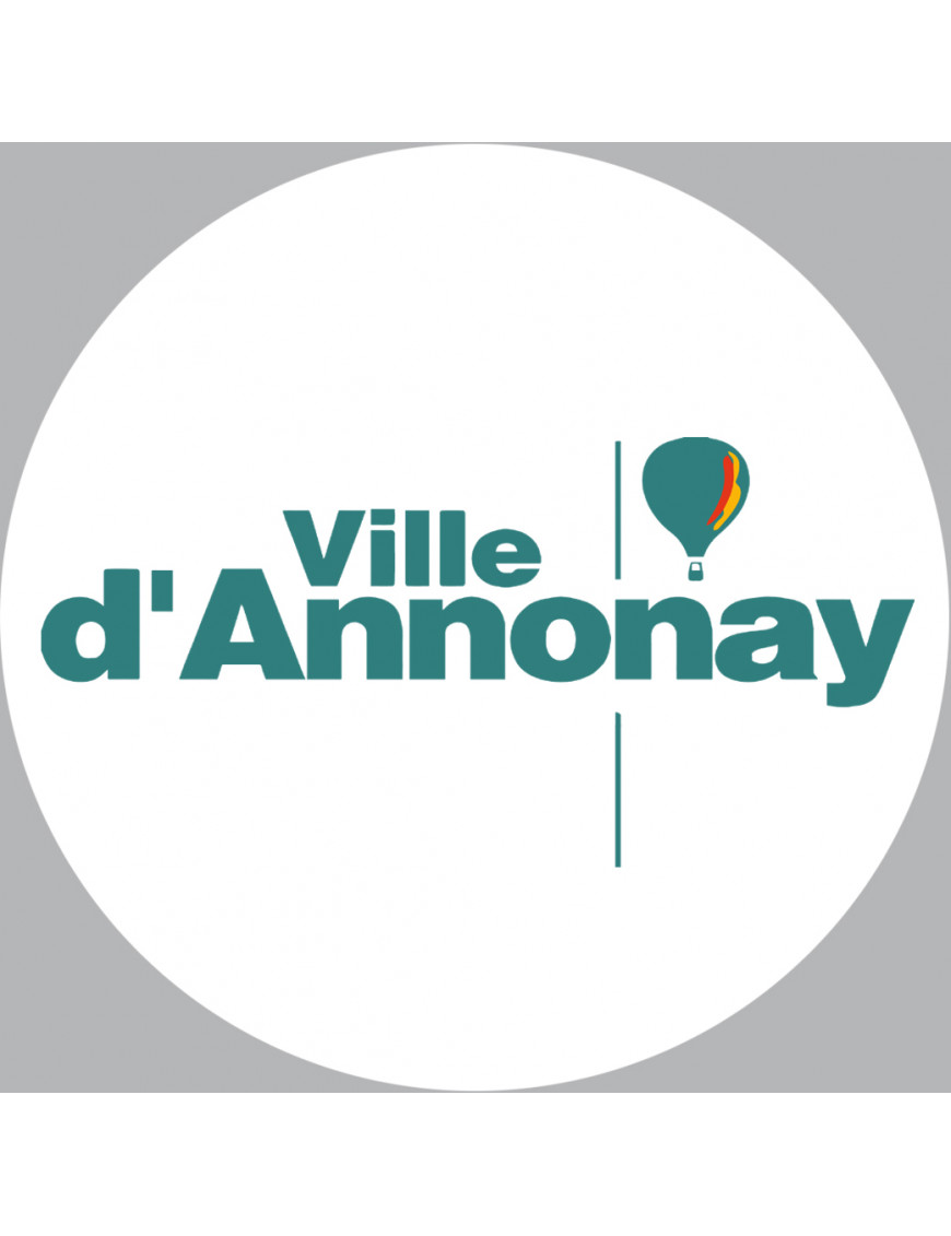 Annonay (15cm) - Sticker/autocollant