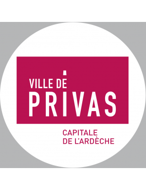 Privas (5cm) - Sticker/autocollant