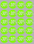 Soldes remise 30% rond (20 fois 5cm) - Sticker/autocollant