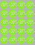 Soldes remise 30% rond (20 fois 5cm) - Sticker/autocollant