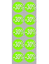 Soldes remise 30% rond (10 fois 5cm) - Sticker/autocollant