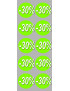 Soldes remise 30% rond (10 fois 5cm) - Sticker/autocollant