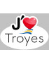 j'aime Troyes (5x3.5cm) - Sticker/autocollant