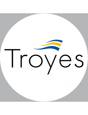 Troyes (20cm) - Sticker/autocollant