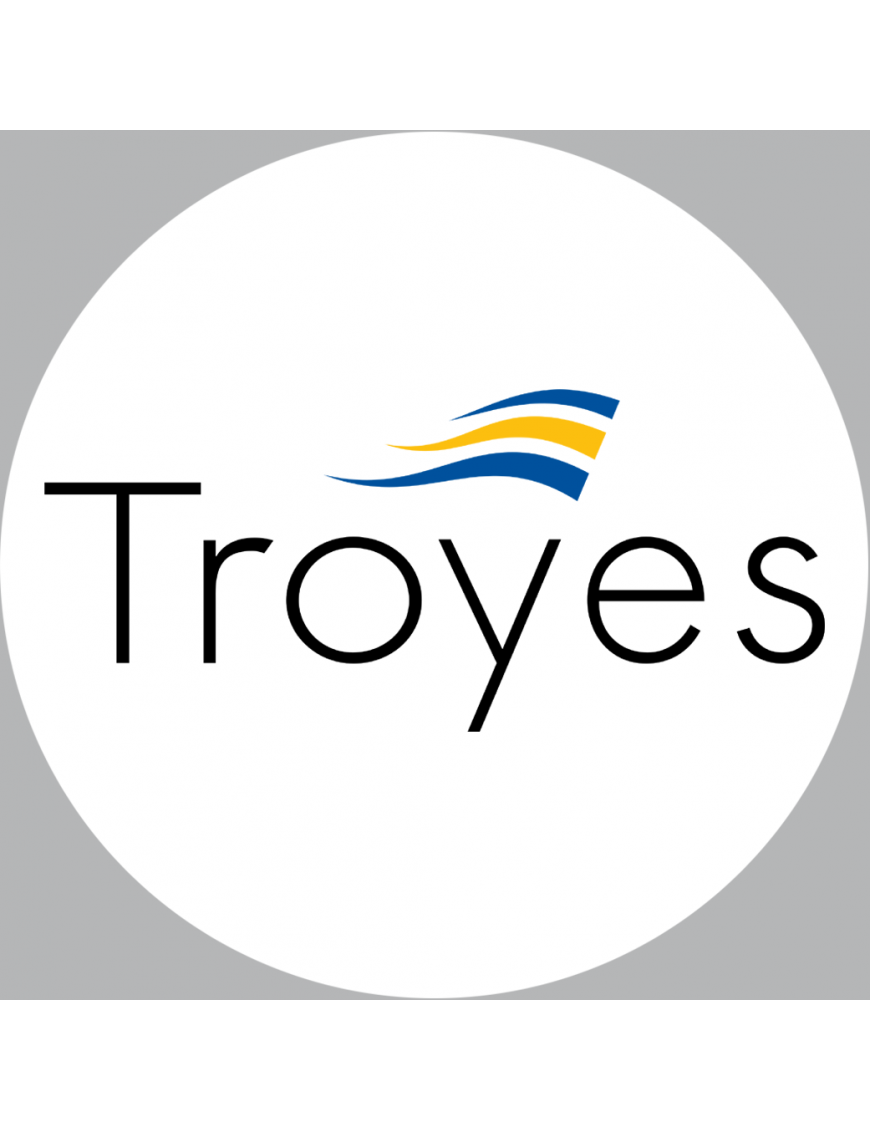 Troyes (5cm) - Sticker/autocollant