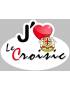 j'aime Le Croisic (5x3.7cm) - Sticker/autocollant