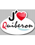 j'aime Quiberon (5x3.7cm) - Sticker/autocollant