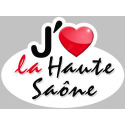 j'aime la Haute-Saône (15x11cm) - Sticker/autocollant