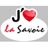 j'aime la Savoie (15x11cm) - Sticker/autocollant