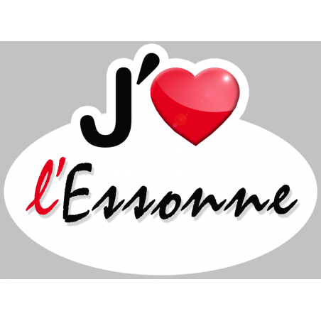 j'aime l'Essonne (15x11cm) - Sticker/autocollant