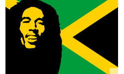 Bob Marley (15x10cm) - Sticker/autocollant) - Sticker/autocollant