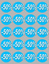 remise 50% (20fois 5cm) - Sticker/autocollant