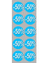 remise 50% (10fois 5cm) - Sticker/autocollant