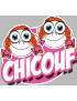 Chicouf soeurettes - 10x9cm - Sticker/autocollant