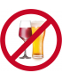 alcool interdit - 15cm - Sticker/autocollant