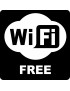 WIFI Free - 20cm - Sticker/autocollant