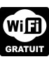 WIFI gratuit - 5cm - Sticker/autocollant