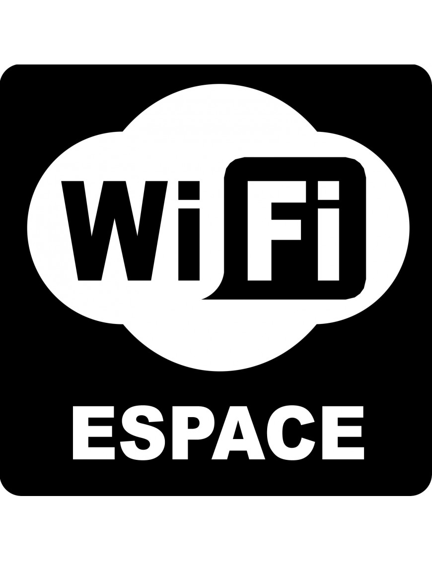 wifi espace - 5cm - Sticker/autocollant