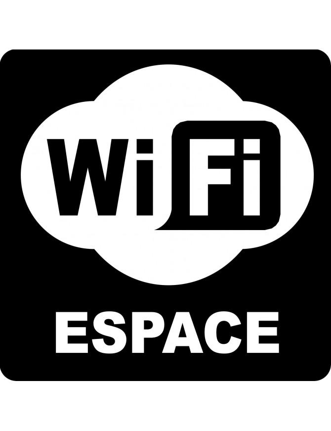 wifi espace - 15cm - Sticker/autocollant