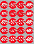 remise 60% (20fois 5cm) - Sticker/autocollant