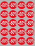 Soldes remise 60% (20 fois 5cm) - Sticker/autocollant