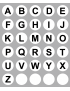 alphabet (26fois 1cm) - Sticker/autocollant